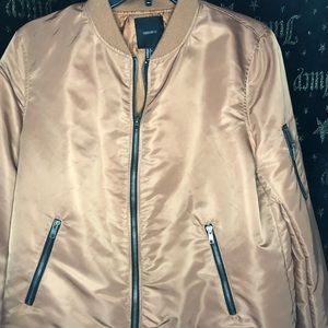 Forever 21 Bronze Bomber Jacket